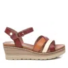 Xti Women's Wedge Strappy Sandals In Camel In Brown