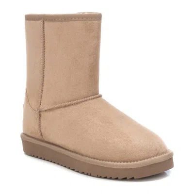 Xti Women's Winter Boots 44623 - Camel, Fur Lining, Slip-on In Brown
