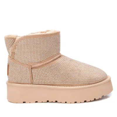Xti Women's Winter Suede Booties In Beige