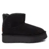 Xti Women's Winter Suede Booties In Black In Black