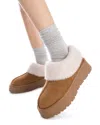 Xti Women's Winter Suede Clogs In Camel In Brown