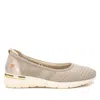 Xti Women's Ballet Flats Shoes In Beige In Gold