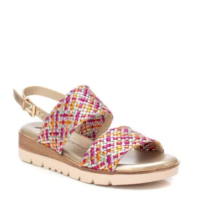 Xti Women's Woven Sandals In Fuchsia In Pink
