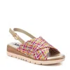 Xti Women's Woven Slingback Sandals In Fucsia In Multi