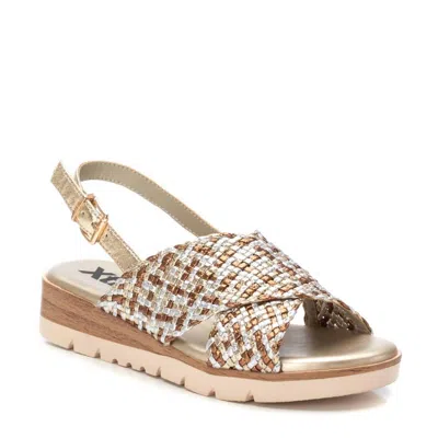 Xti Women's Woven Slingback Sandals In Gold