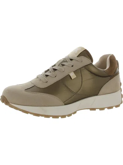 Xti Womens Faux Leather Shimmer Casual And Fashion Sneakers In Beige