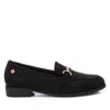 Xti Women's Decorative Crystals Moccasins In Black In Grey