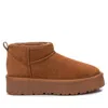 Xti Womens Winter Booties In Camel In Brown