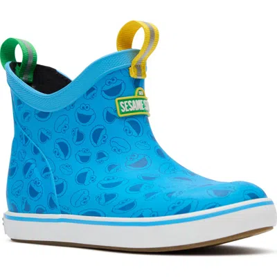 Xtratuf Kids' Sesame Street® Ankle Deck Waterproof Boot In Animal Print