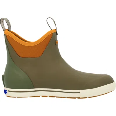 Xtratuf Men's Ankle Deck Boot 6" In Camp Ankle Deck Boot Men In Dark Olive/spice M In Green