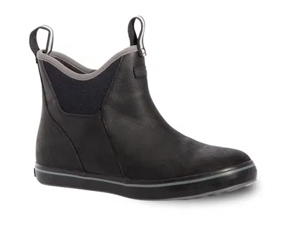 Xtratuf Men's  Leather Ankle Deck Boots In Black