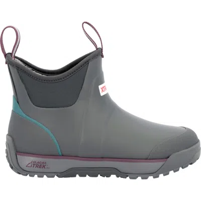 Xtratuf Women's 6" Adb Ice Rubber Ankle Deck Boot Ice Women In Darkshadow M In Gray