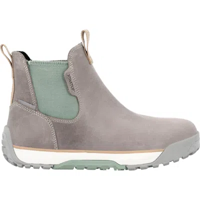 Xtratuf Women's Adb Leather Ankle Deck Boot Leather Women In /iceberg M In Gray