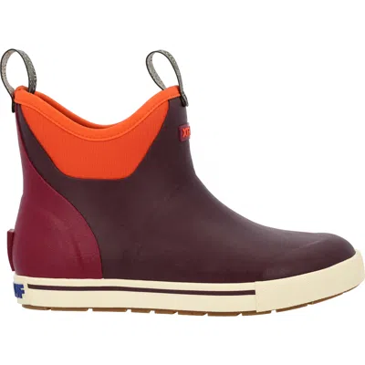 Xtratuf Women's Ankle Deck Boot 6" In Camp Ankle Deck Boot Women In Fig/neon M In Multi
