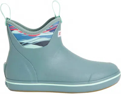 Xtratuf Women's Ankle Deck Boot In Trooper Blue/beach Glass