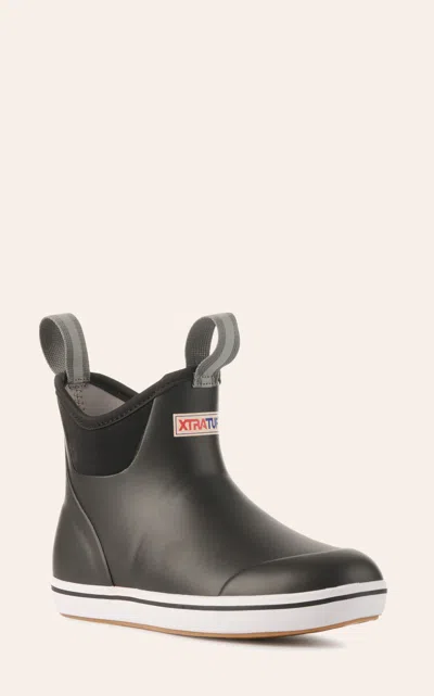 Xtratuf Women's Black Ankle Rubber Deck Booties