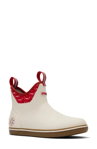 Xtratuf X Salmon Sisters Waterproof Ankle Deck Boot In White