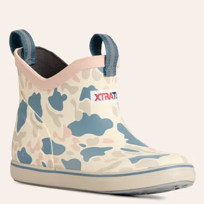Xtratuf Youth Ivory Duck Camo Ankle Deck Boots