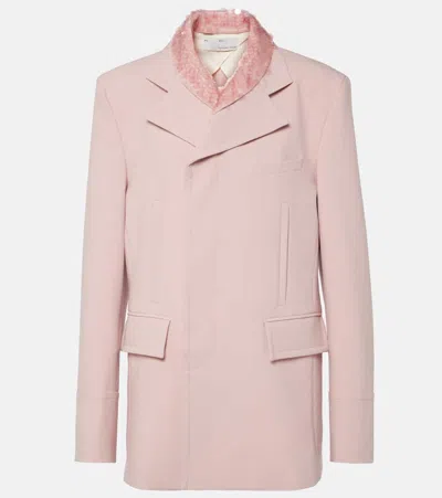 Xu Zhi Embellished Blazer In Pink