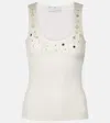 Xu Zhi Verziertes Top In Weiss