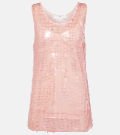 Xu Zhi Sequined Tank Top In Pink