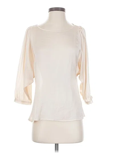 Pre-owned Xxi 3/4 Sleeve Blouse In White