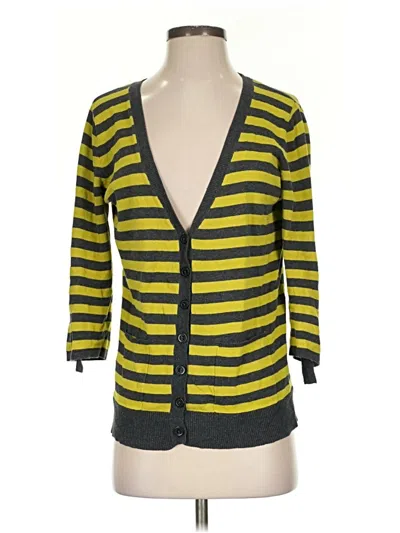Pre-owned Xxi Cardigan Sweater In Yellow