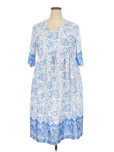 Pre-owned Xxi Casual Dress In Blue