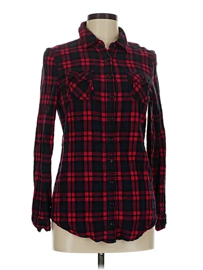 Pre-owned Xxi Long Sleeve Button Down Shirt In Red