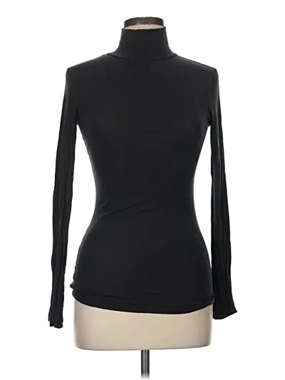 Pre-owned Xxi Long Sleeve Top Black Turtleneck Tops