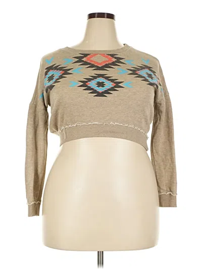 Pre-owned Xxi Pullover Sweater In Tan