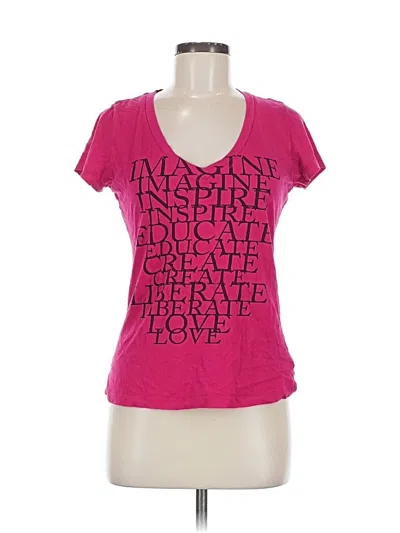 Pre-owned Xxi Short Sleeve T-shirt In Pink