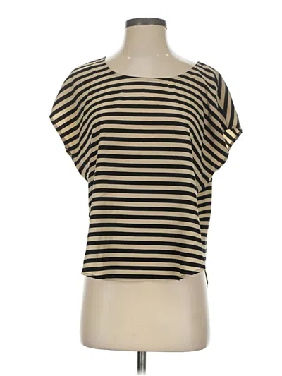 Pre-owned Xxi Short Sleeve Top Gold Boatneck Tops
