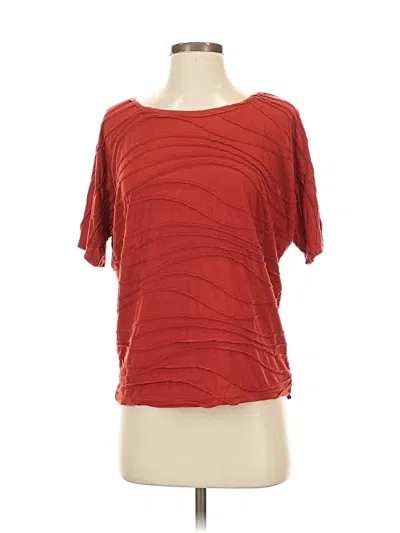 Pre-owned Xxi Short Sleeve Top Red Boatneck Tops