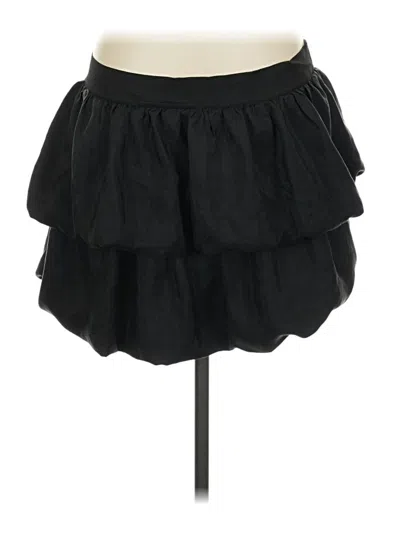 Pre-owned Xxi Silk Skirt In Black
