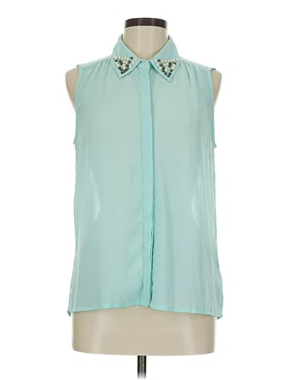 Pre-owned Xxi Sleeveless Blouse In Blue