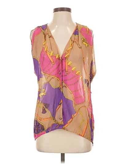 Pre-owned Xxi Sleeveless Blouse In Purple