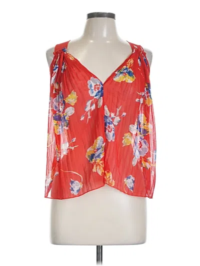 Pre-owned Xxi Sleeveless Blouse In Red
