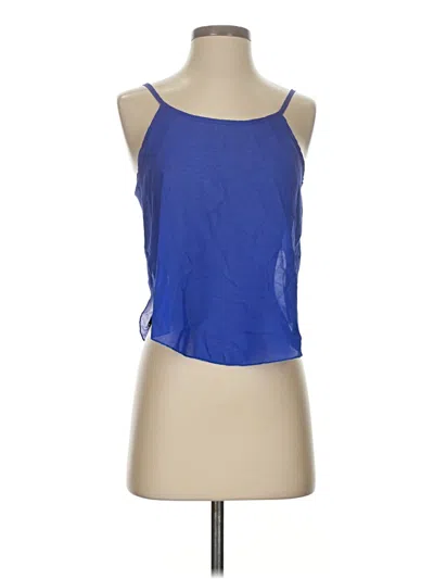 Pre-owned Xxi Sleeveless Top Blue Halter Neckline Tops