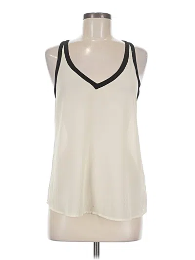 Pre-owned Xxi Sleeveless Top Ivory Halter Neckline Tops In White