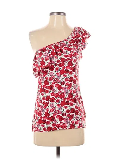 Pre-owned Xxi Sleeveless Top Red One Shoulder Neckline Tops