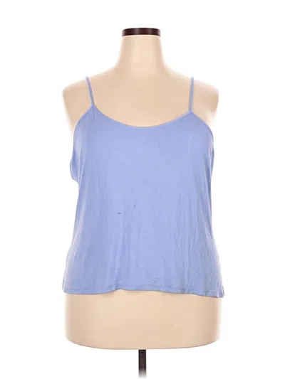 Pre-owned Xxi Tank Top Blue Halter Neckline Tops