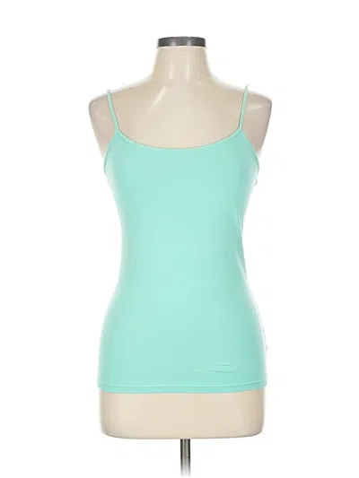 Pre-owned Xxi Tank Top Teal Sweetheart Neckline Tops In Blue