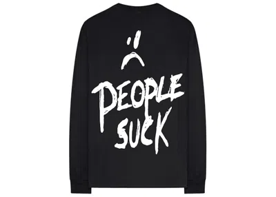 Pre-owned Xxxtentacion Men's  People Suck Long Sleeve T-shirt In Black