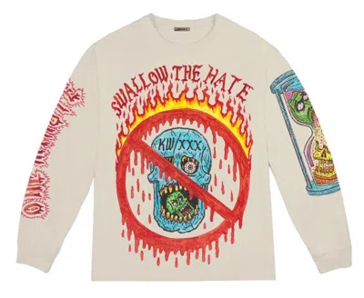 Pre-owned Xxxtentacion Men's  Swallow The Hate Long Sleeve Tee Shirt In Bone