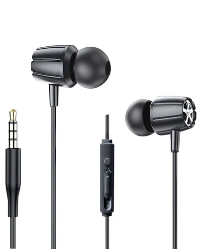 Xyst 3.5mm Stereo Earbuds With Mic In Black