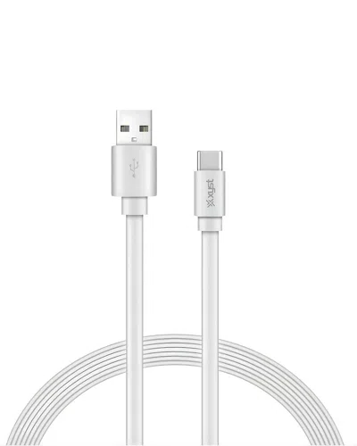 Xyst Charge & Sync 4ft Usb To Usb-c Flat Cable In Pink