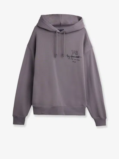 Y-3 100% Cotton Sweatshirt In Gray
