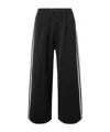 Y-3 3-stripe Drawstring Track Pants In Black