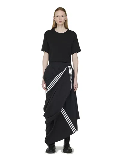 Y-3 3-stripe Nylon Skirt In Black